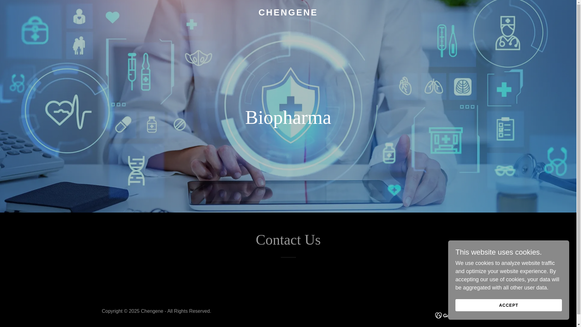 website screenshot of https://chengene.in/