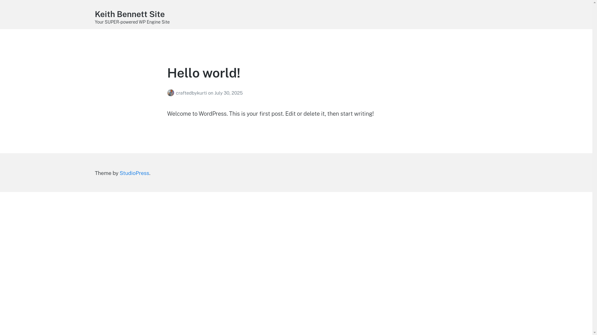 website screenshot of https://craftedbykurtis.com/