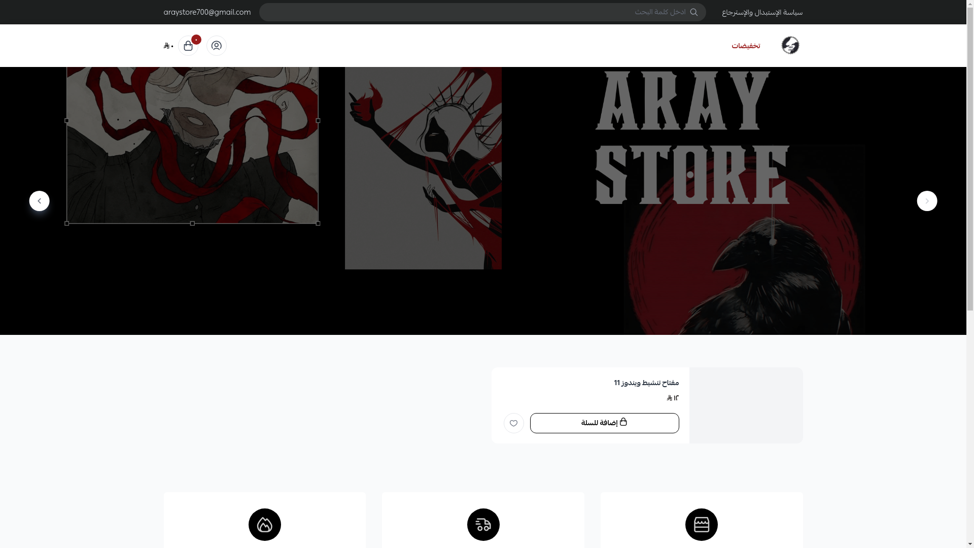 website screenshot of https://aray-store.com/