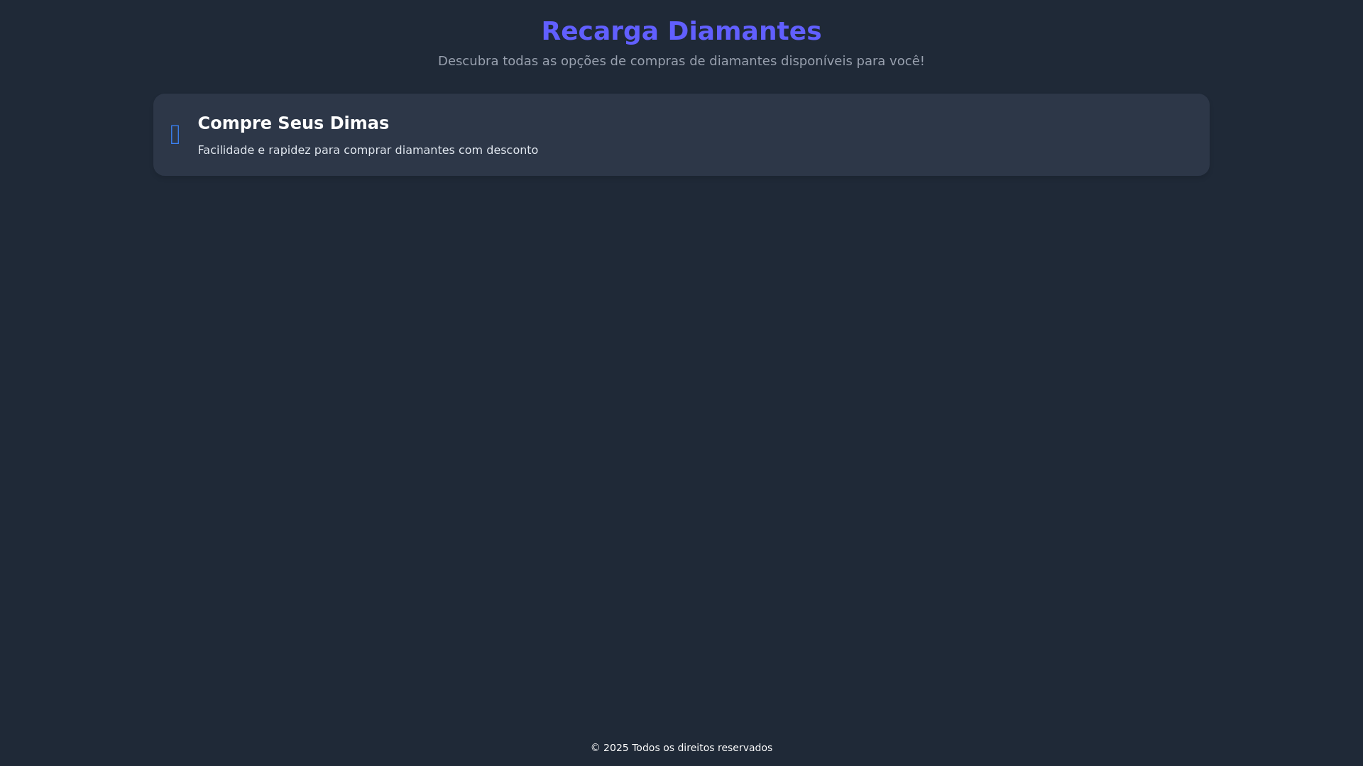 website screenshot of https://compradimas.pages.dev/