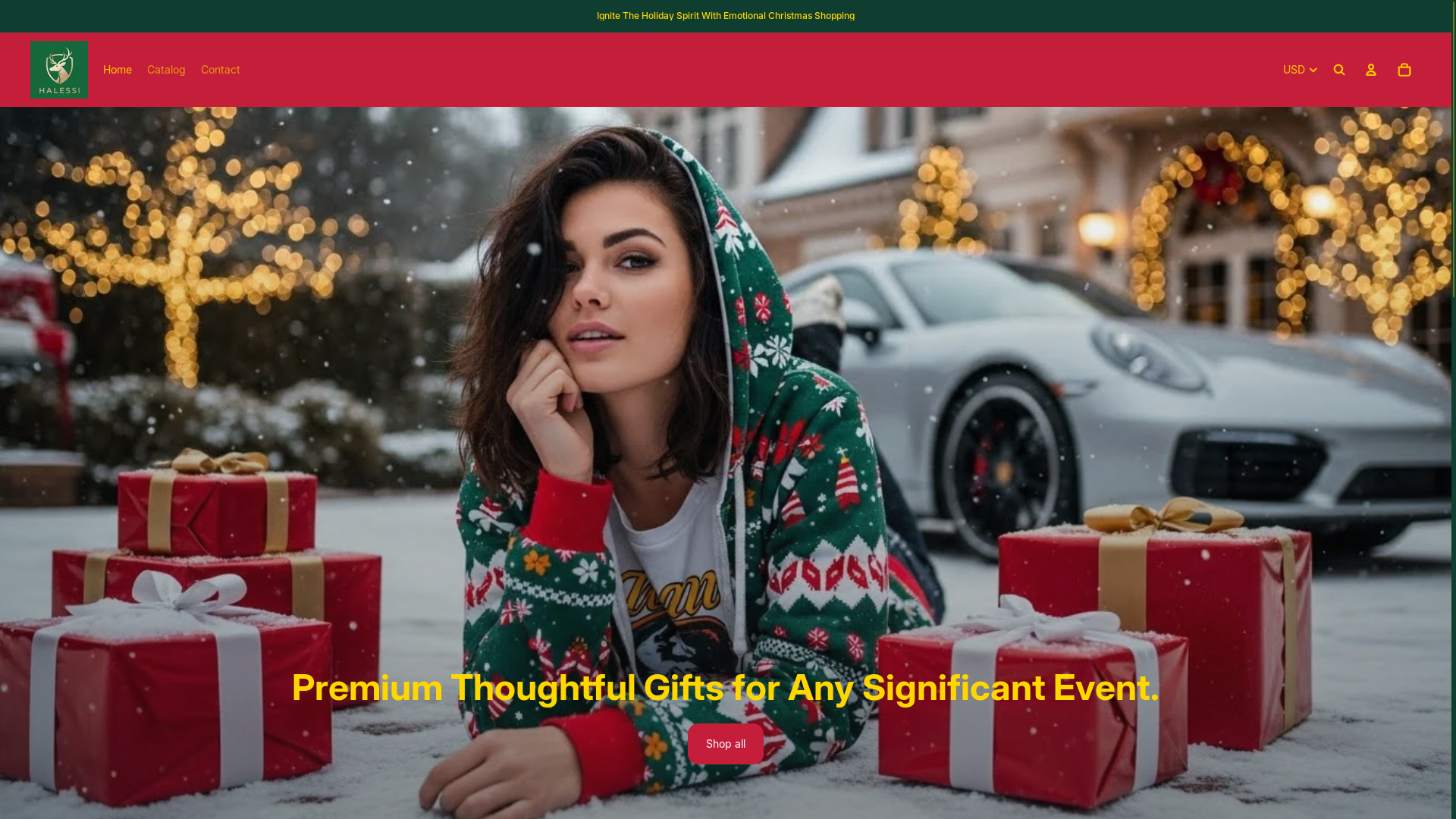 website screenshot of https://halessi.com/