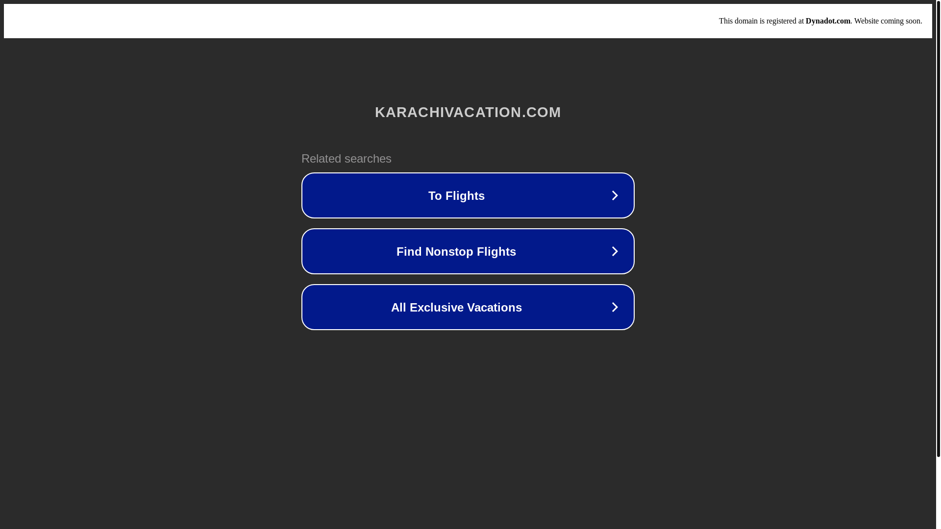 website screenshot of https://karachivacation.com/