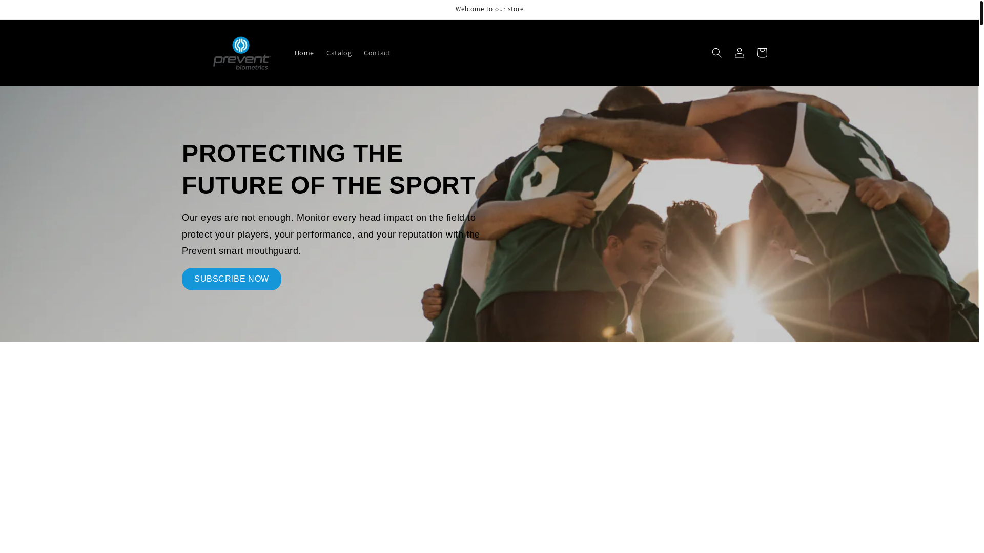 website screenshot of https://preventbiometrics.store/