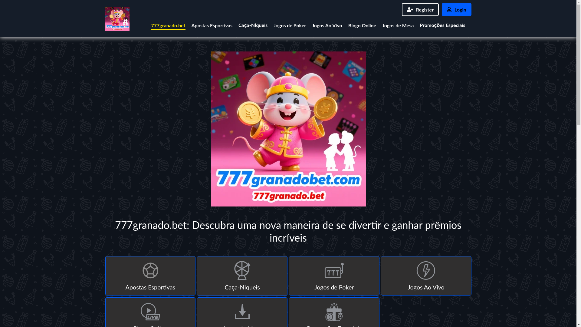 website screenshot of https://777granadobet.com/