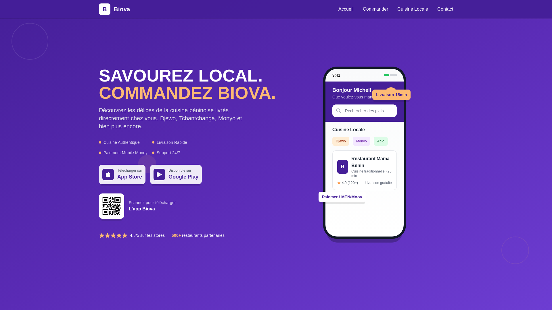 website screenshot of https://biova.ai/