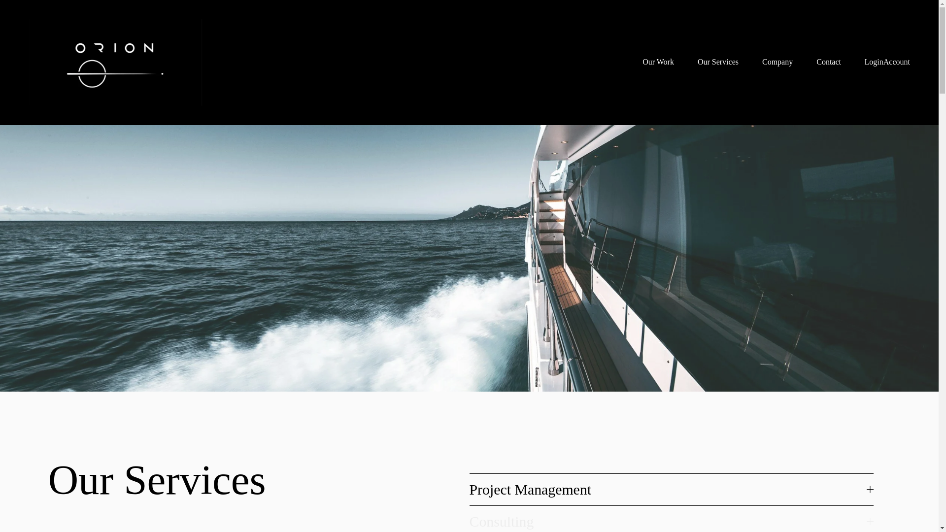 website screenshot of https://orionmaritimegroup.com/