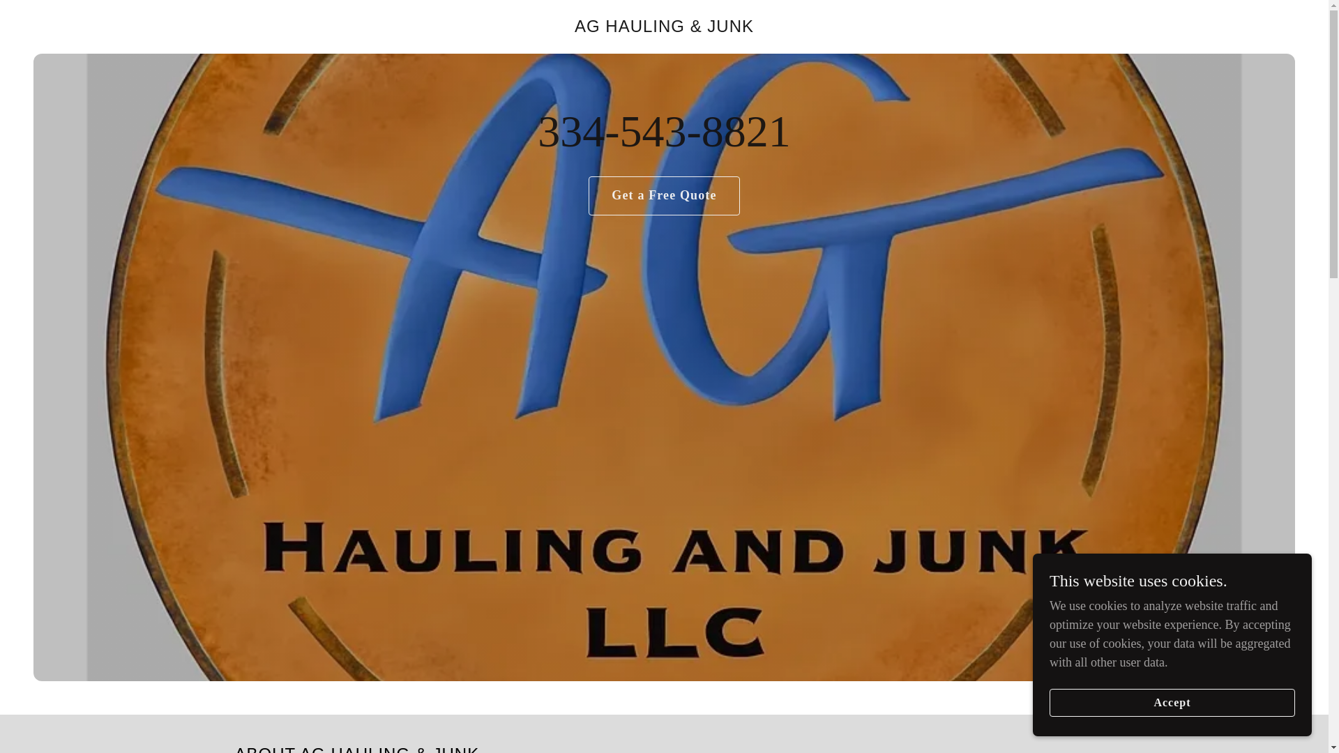 website screenshot of https://aghaulingjunk.com/