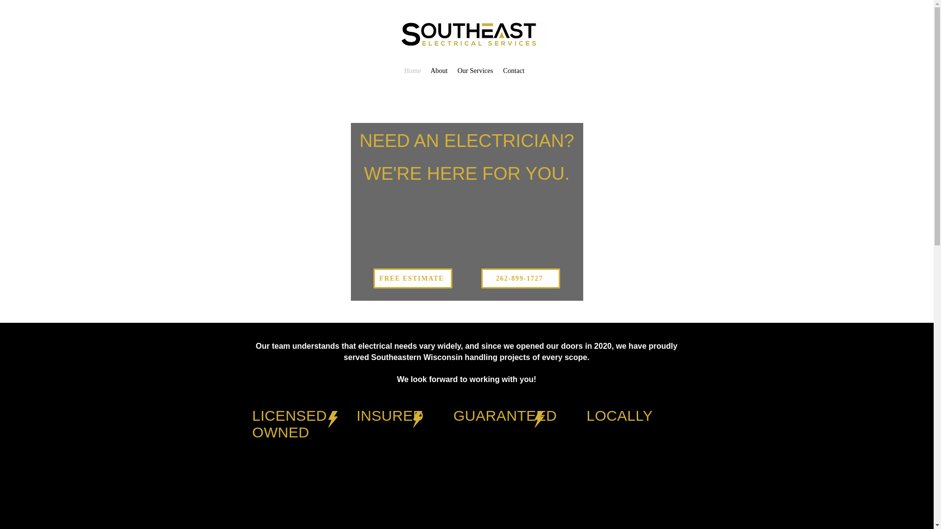 website screenshot of https://needanelectrican.com/