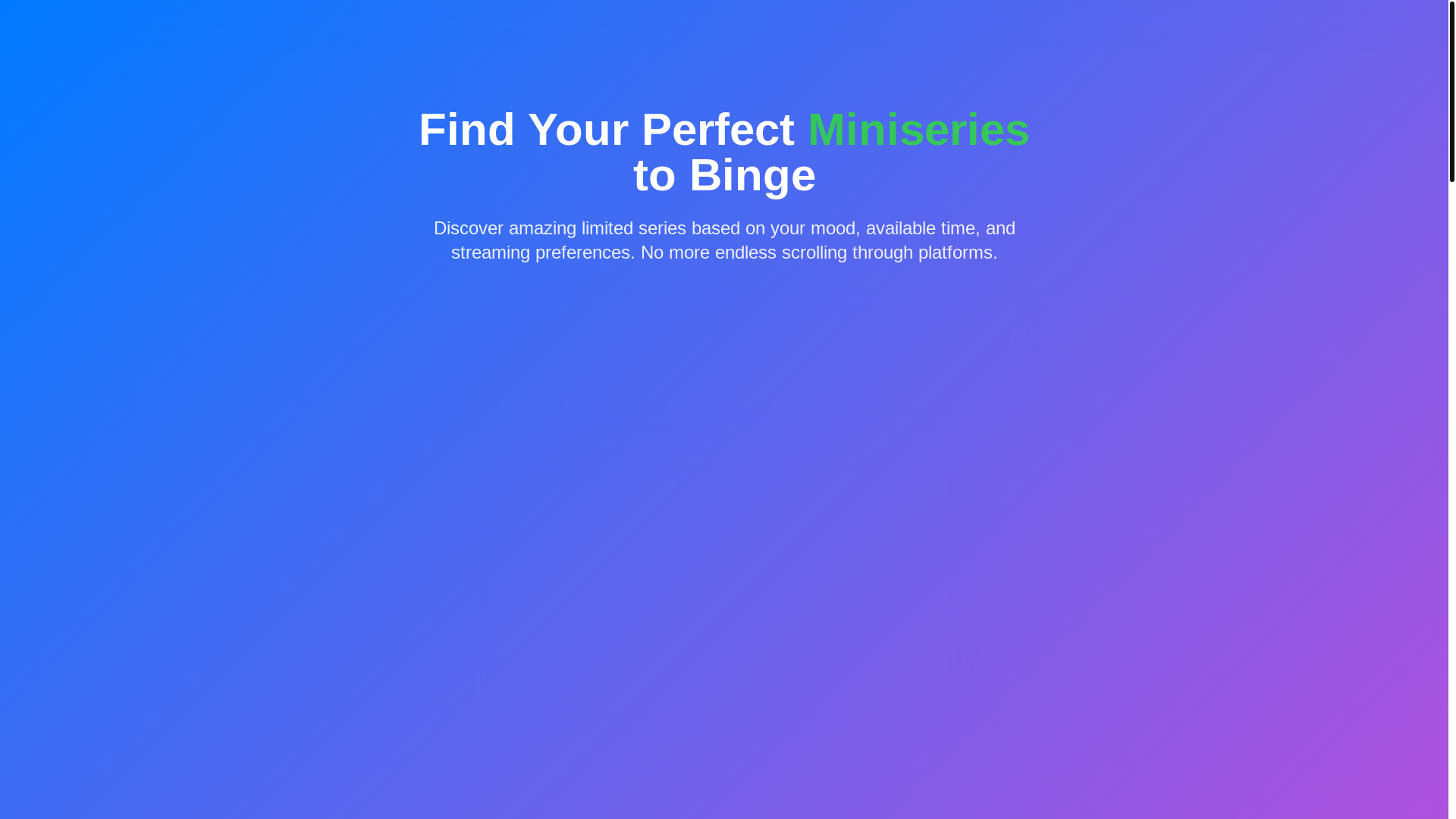 website screenshot of https://miniseriesfinder-com.pages.dev/
