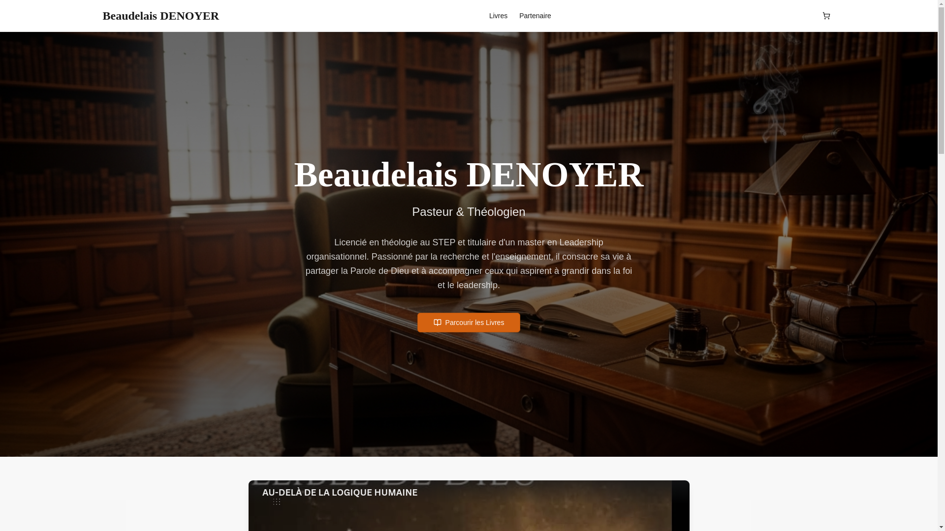 website screenshot of https://beaudelaisdenoyer.com/