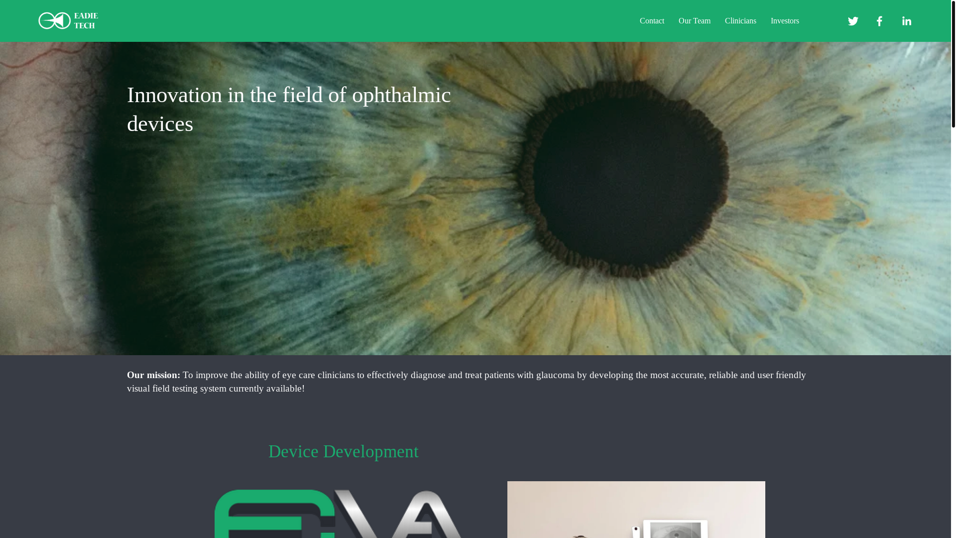website screenshot of https://eadietech.services/