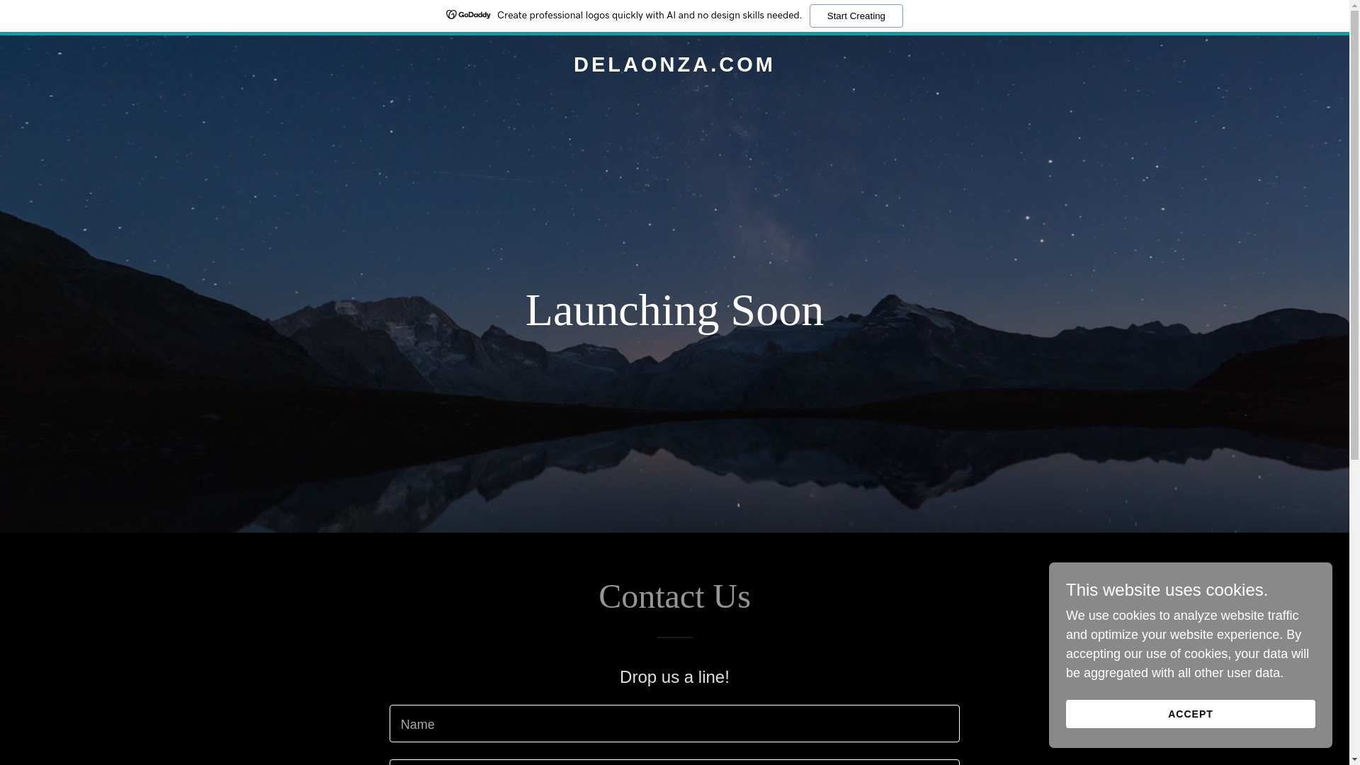website screenshot of https://delaonza.com/
