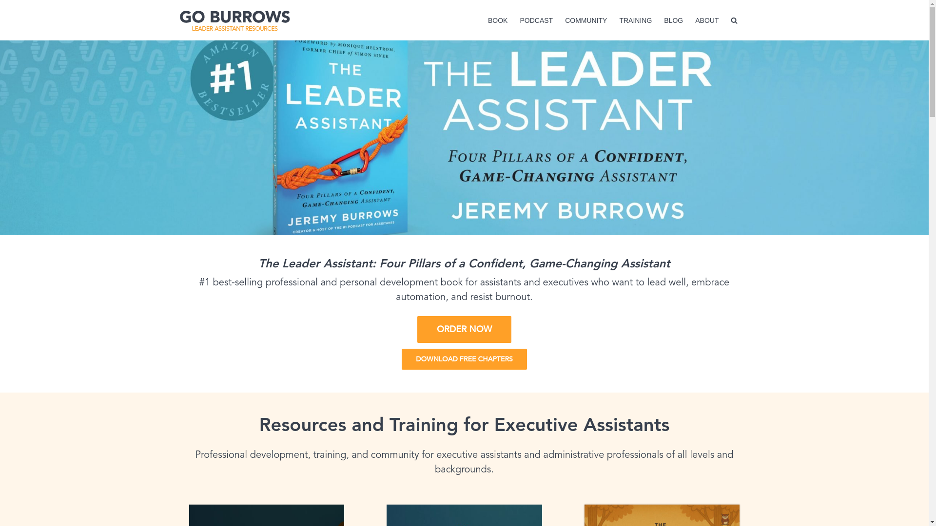 website screenshot of https://leadersassistant.com/