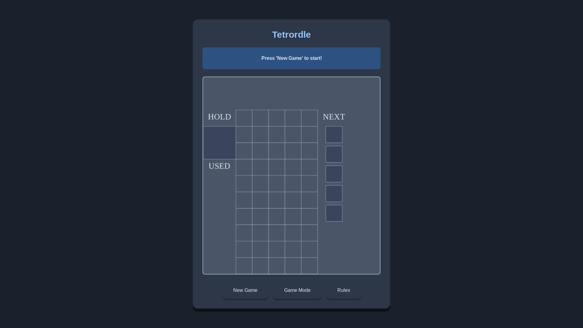 website screenshot of https://tetrordle2.pages.dev/