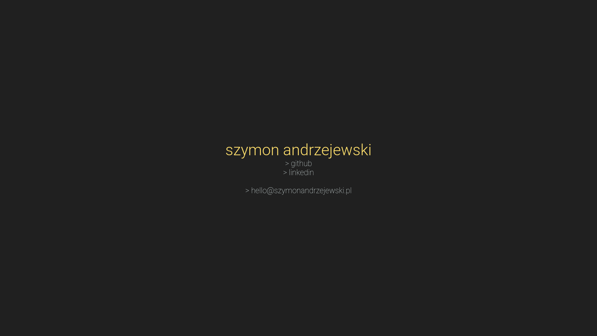 website screenshot of https://szymonandrzejewski-pl.pages.dev/