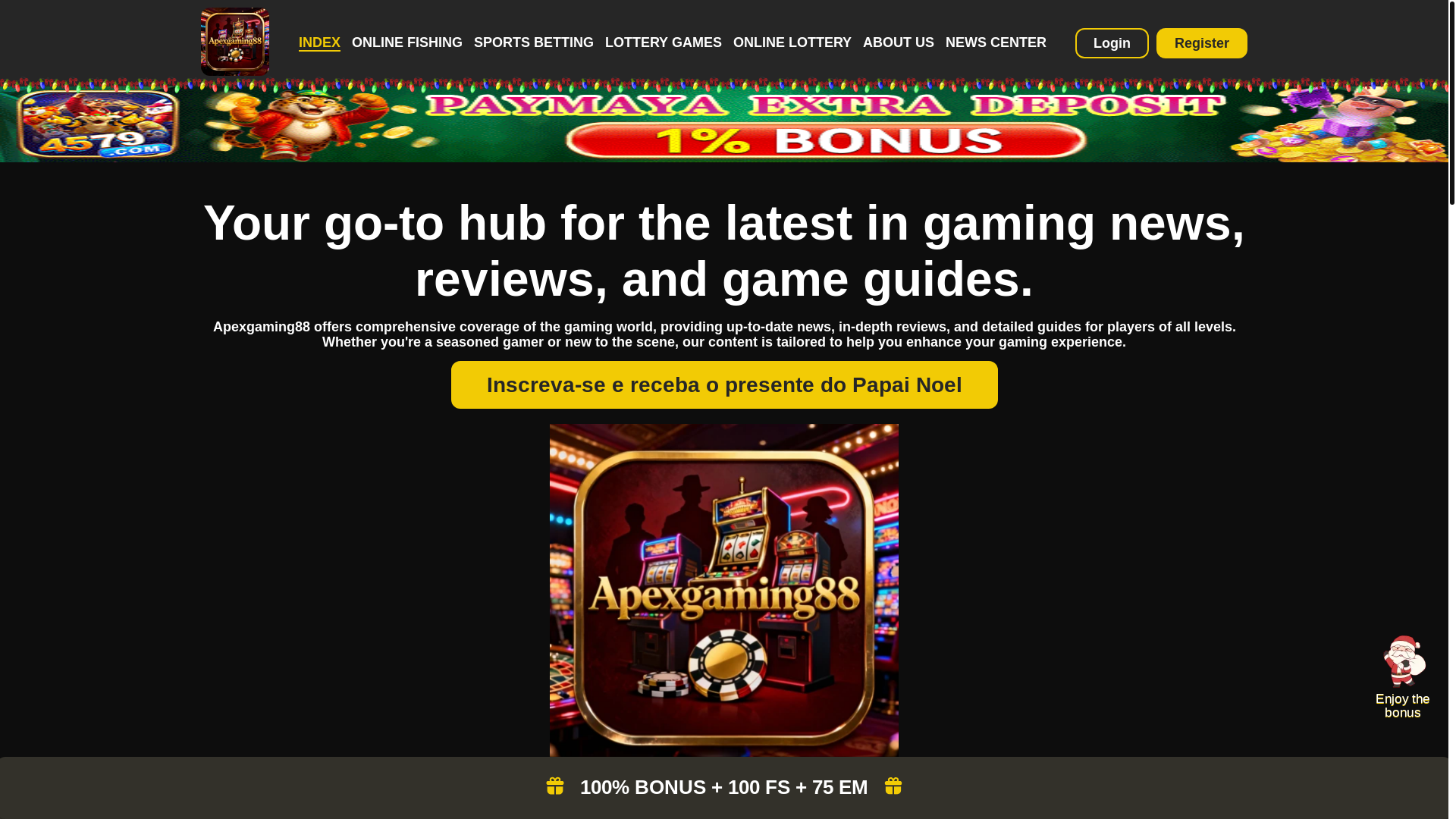 website screenshot of https://apexgaming88org.com/