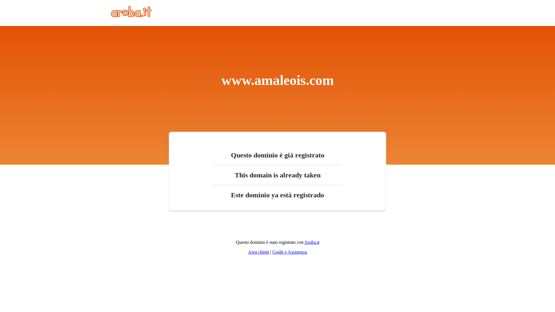 website screenshot of https://amaleois.it/