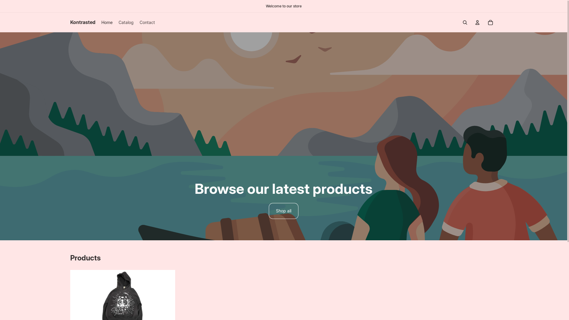 website screenshot of https://kontrasted.us/