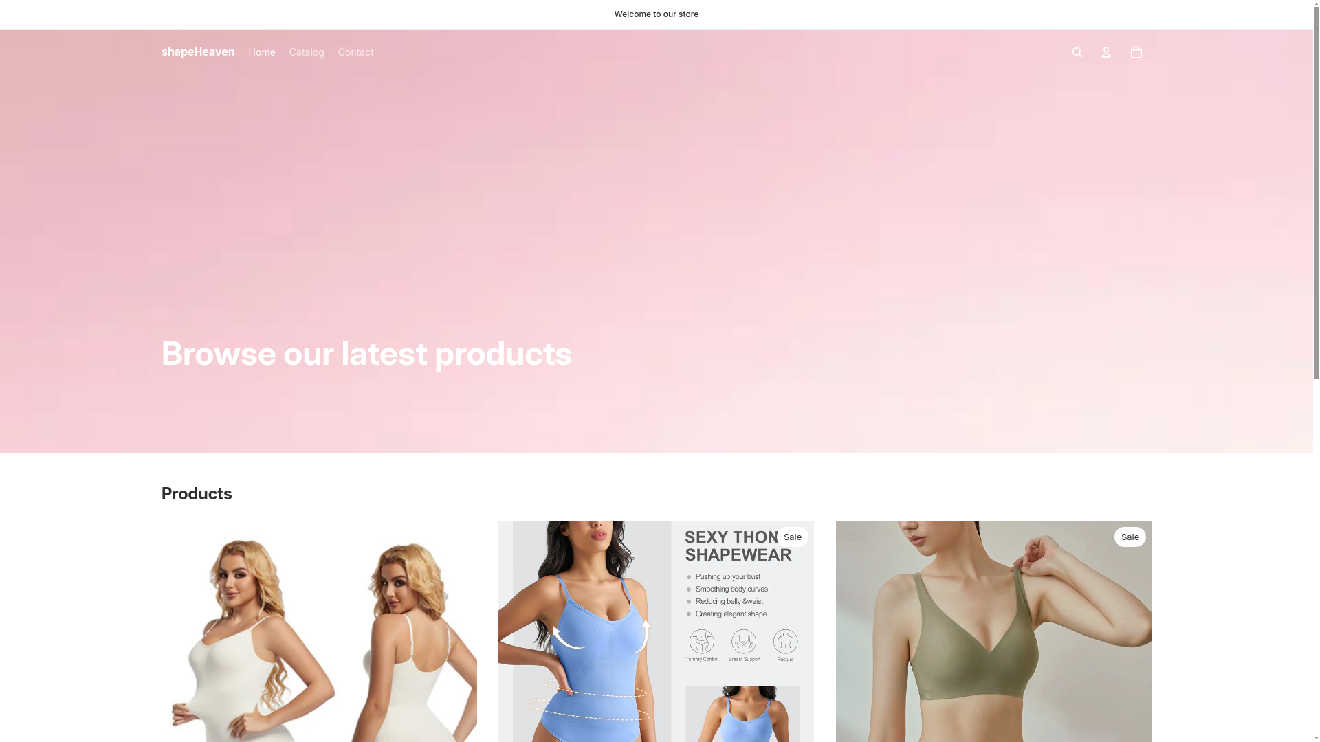 website screenshot of https://shapeheaven.us/