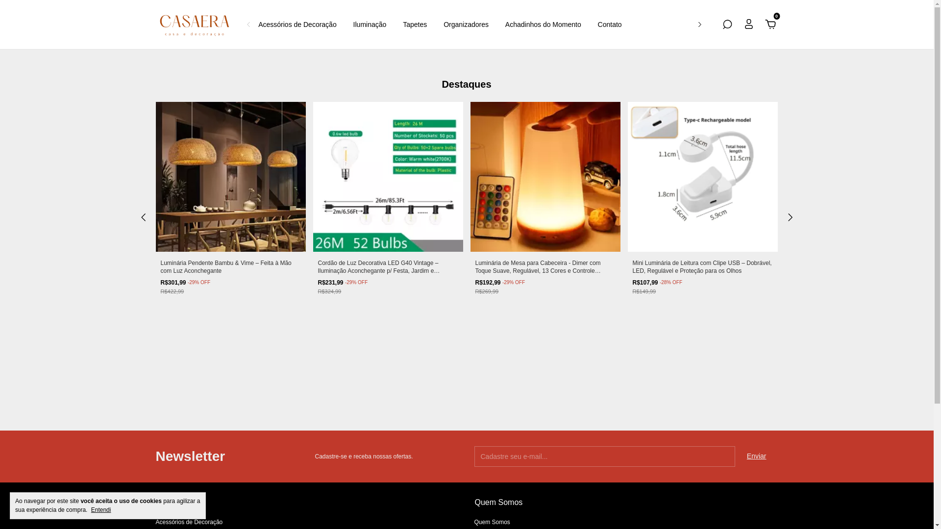 website screenshot of https://casaera.net.br/