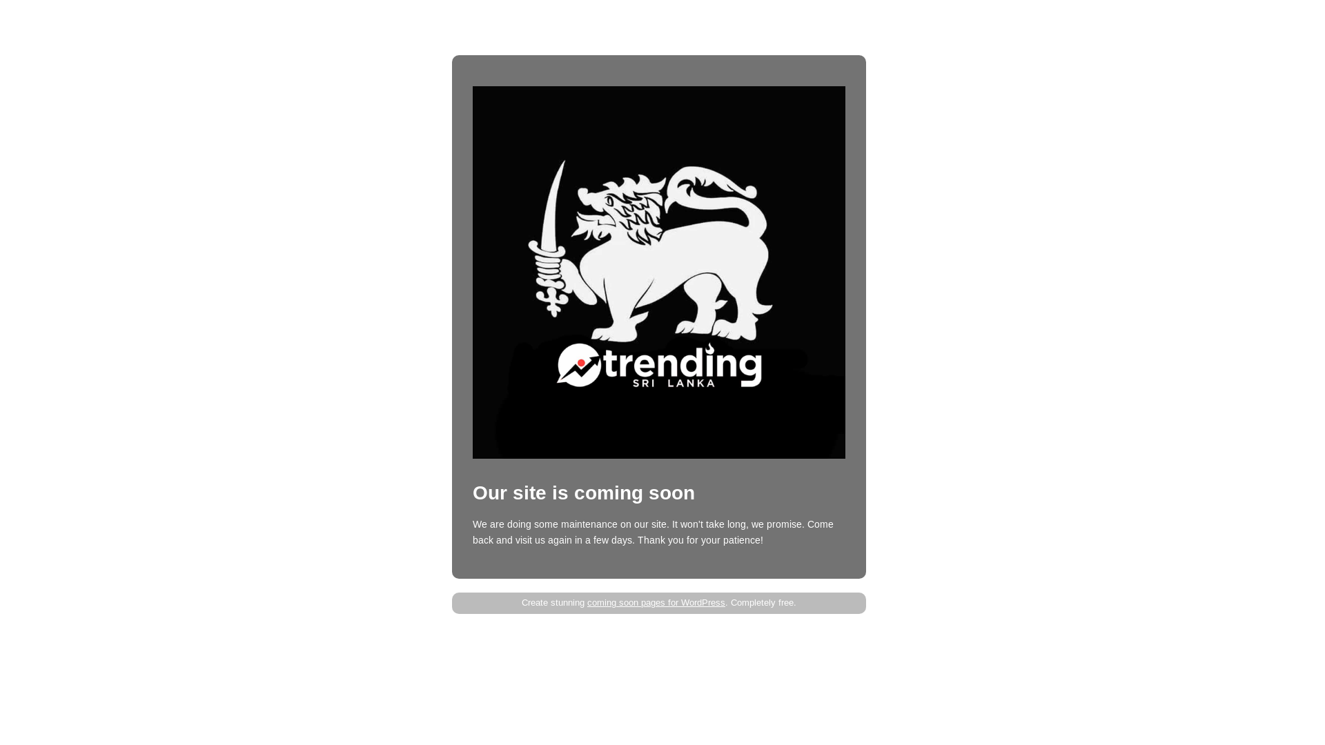website screenshot of https://trendingsrilanka.lk/