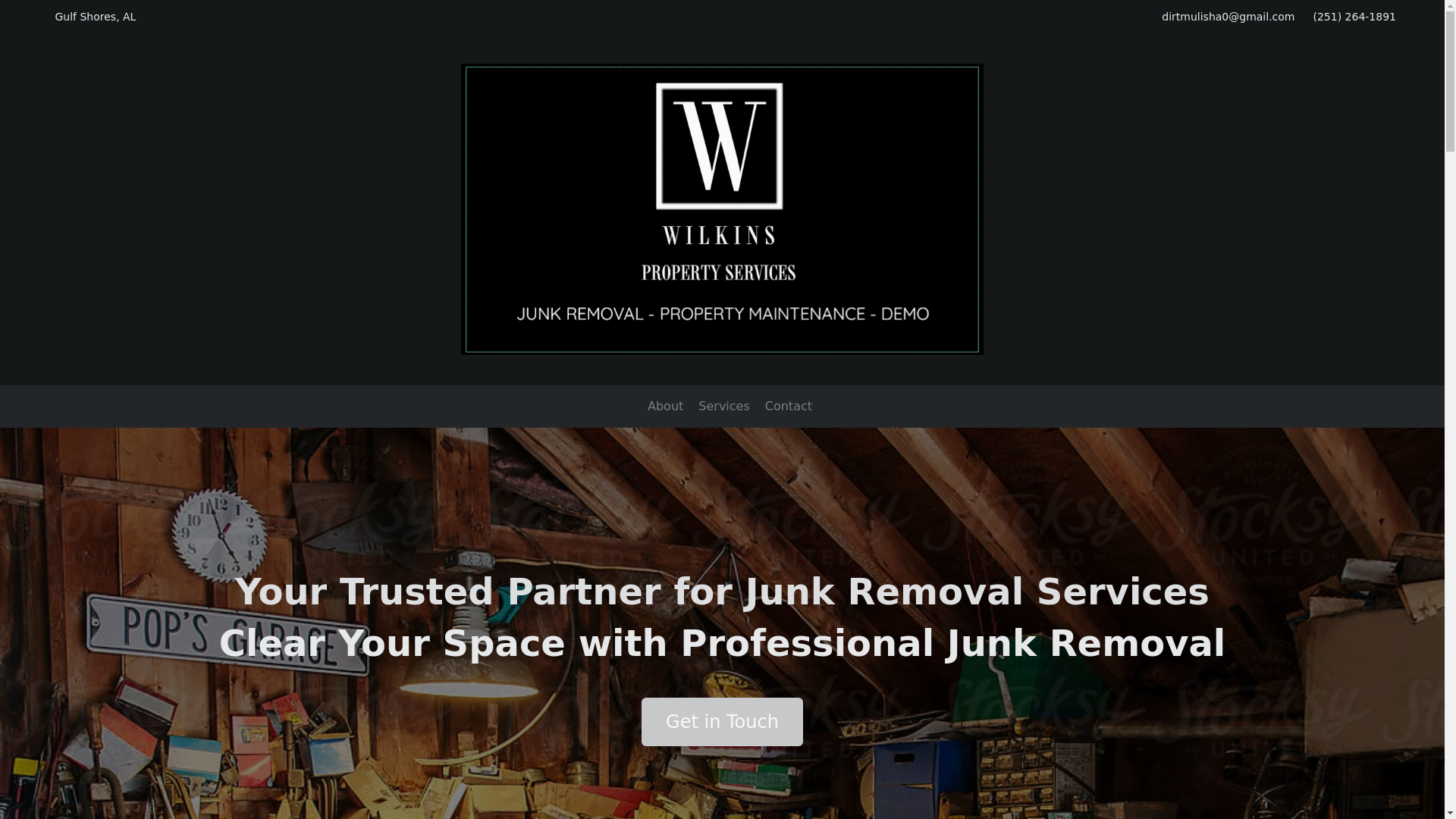 website screenshot of https://wilkinspropertyservices.org/