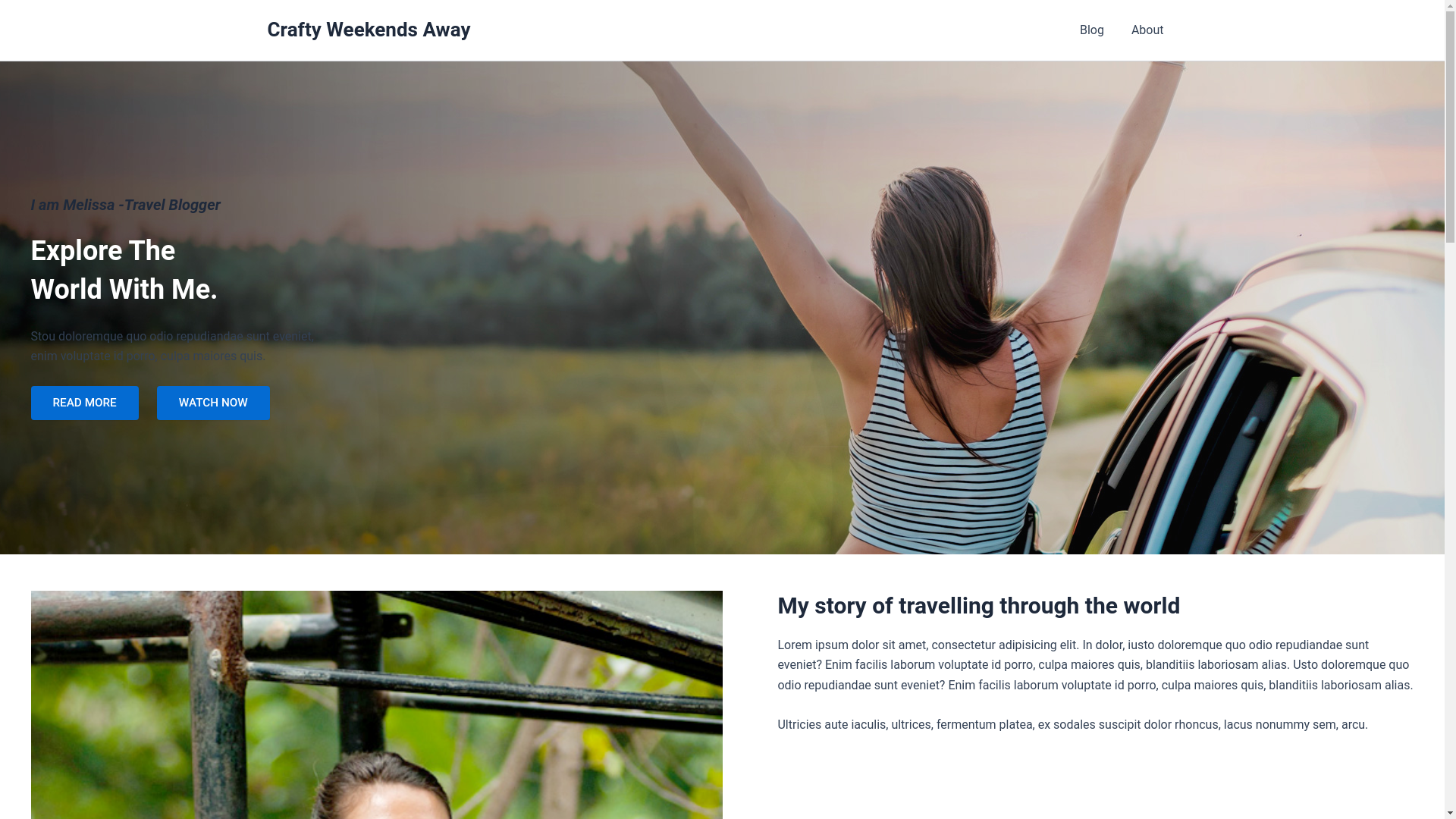 website screenshot of https://craftyweekendsaway.co.uk/