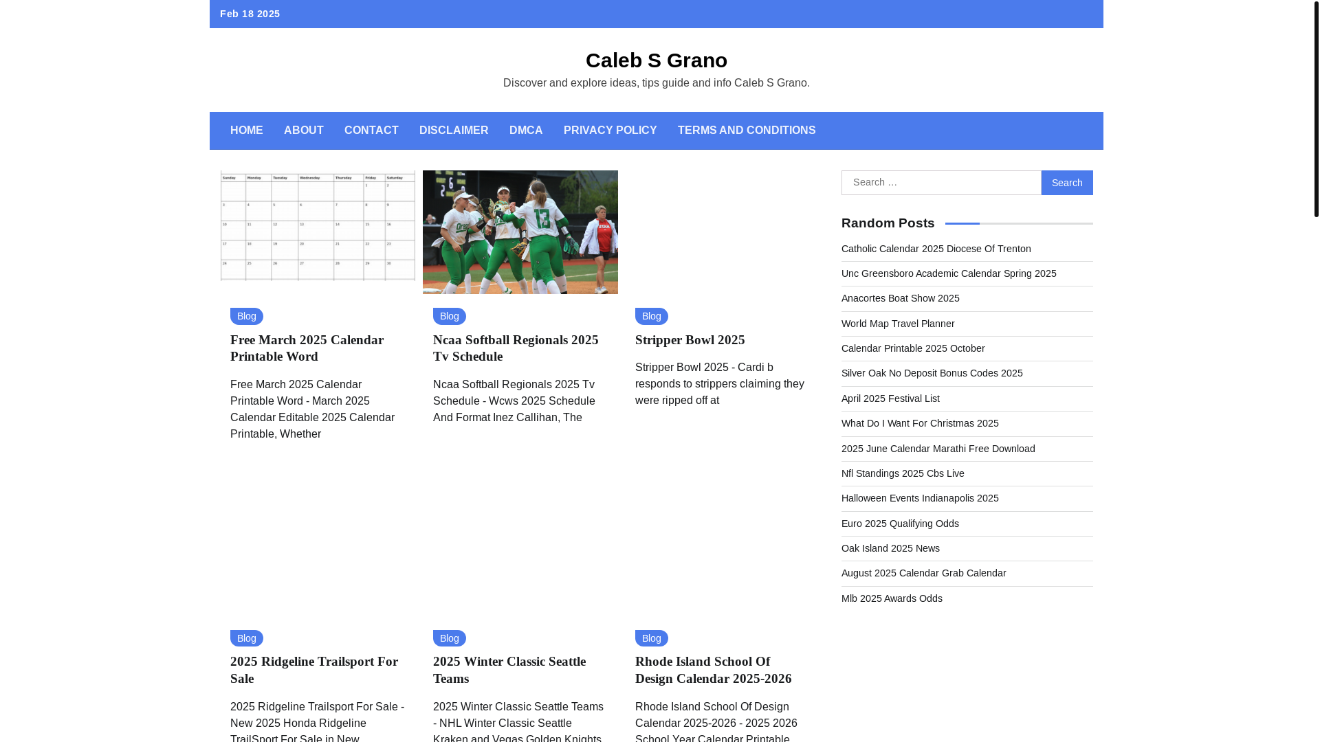website screenshot of https://calebsgrano.pages.dev/