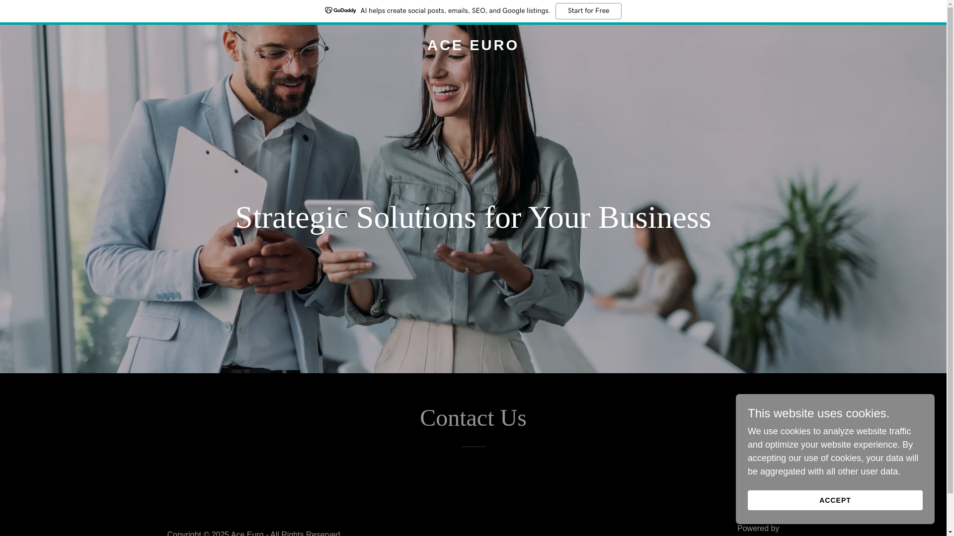 website screenshot of https://aceeuro.in/