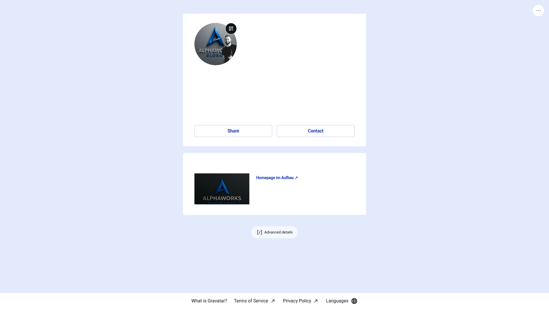 website screenshot of https://christianzapfel.link/