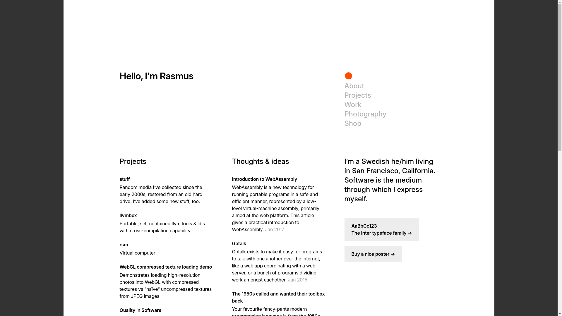 website screenshot of https://rsms.me/