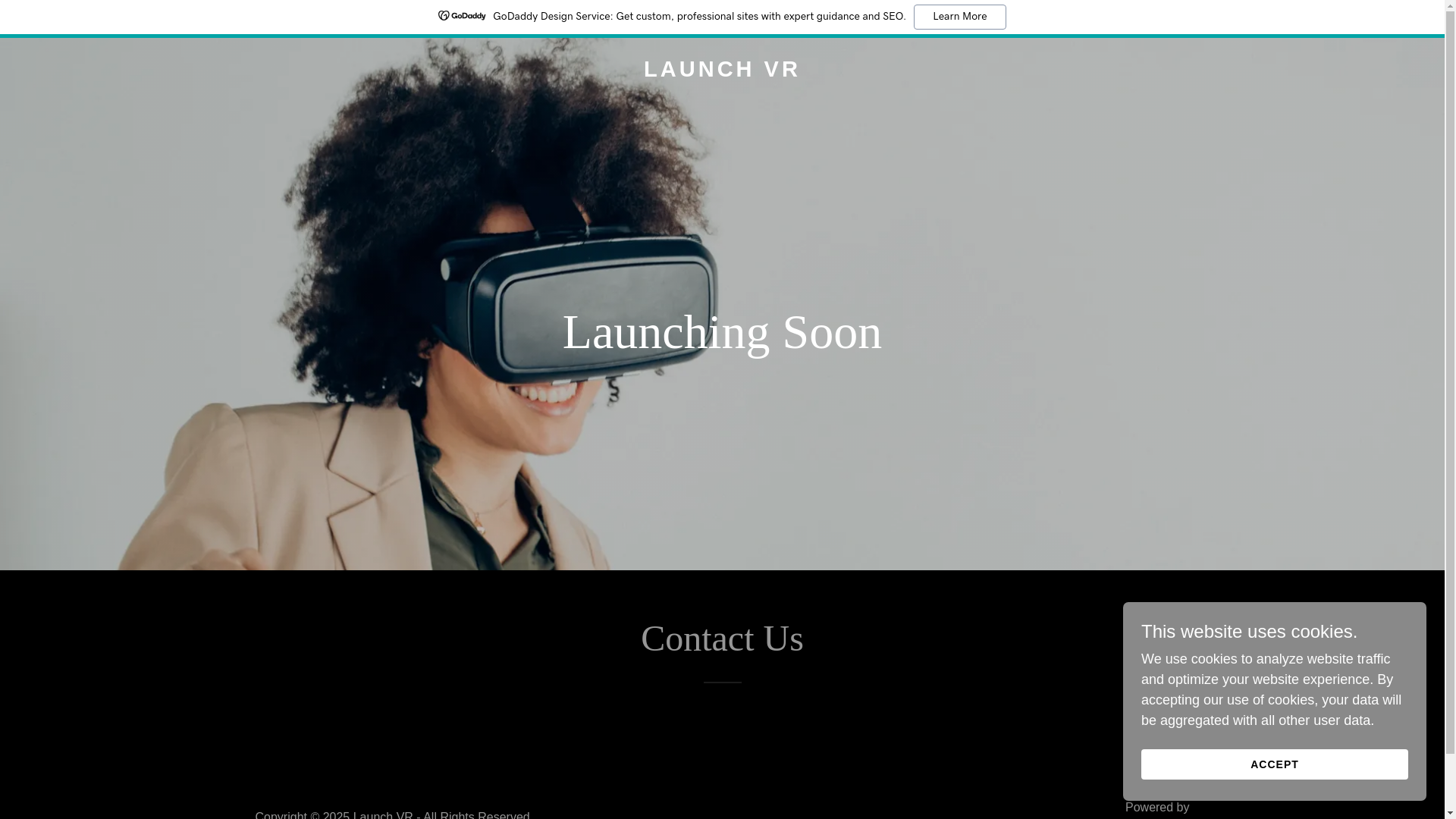 website screenshot of https://launchvr.in/