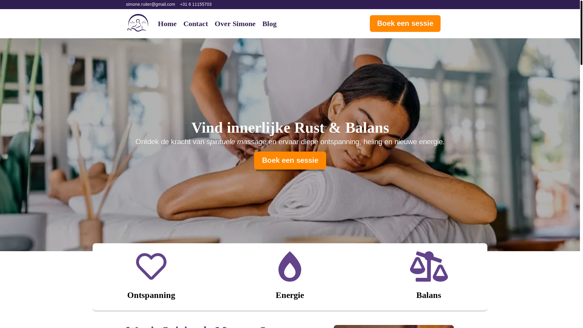 website screenshot of https://simoneruiter.com/