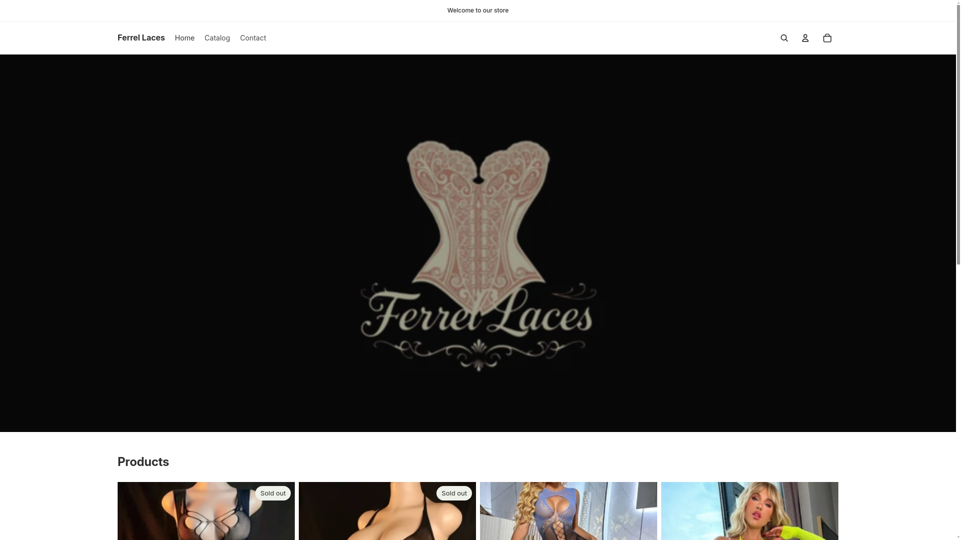 website screenshot of https://ferrellaces.com/