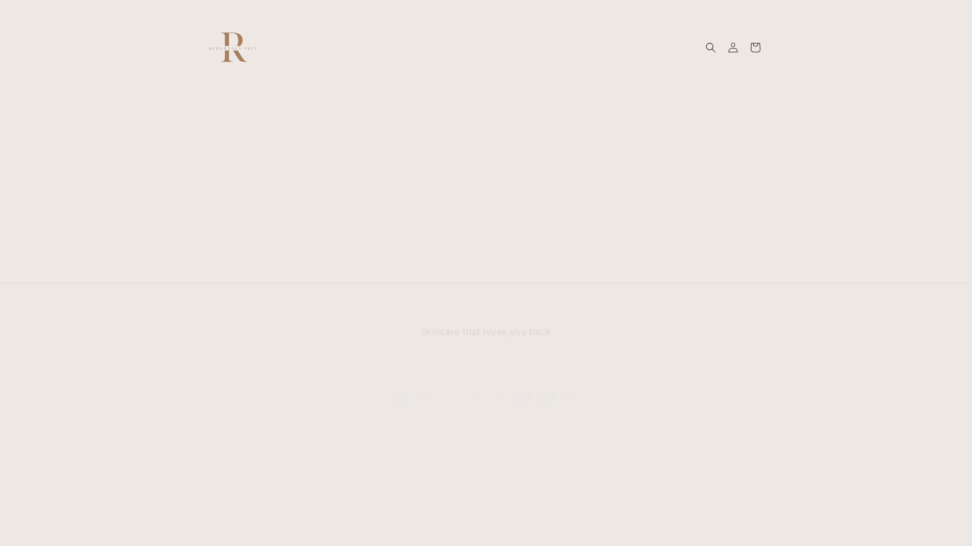 website screenshot of https://redamancyskin.com.au/