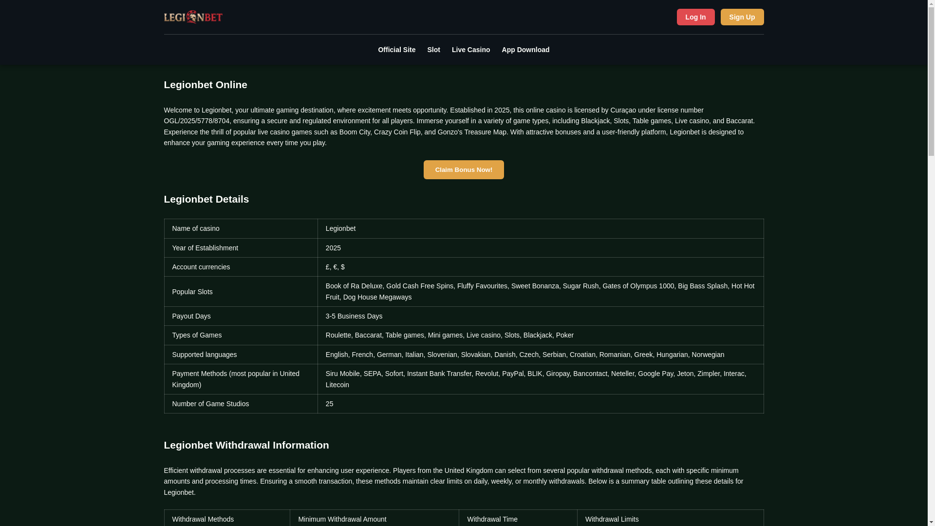 website screenshot of https://legionbet-casino-uk.pages.dev/