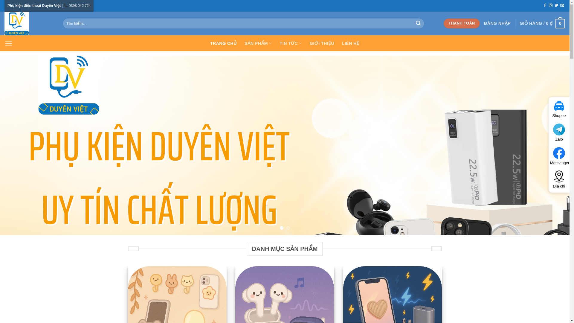 website screenshot of https://phukienduyenviet.com/