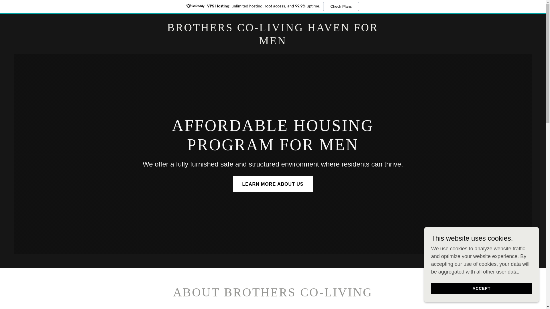 website screenshot of https://brotherscoliving.com/