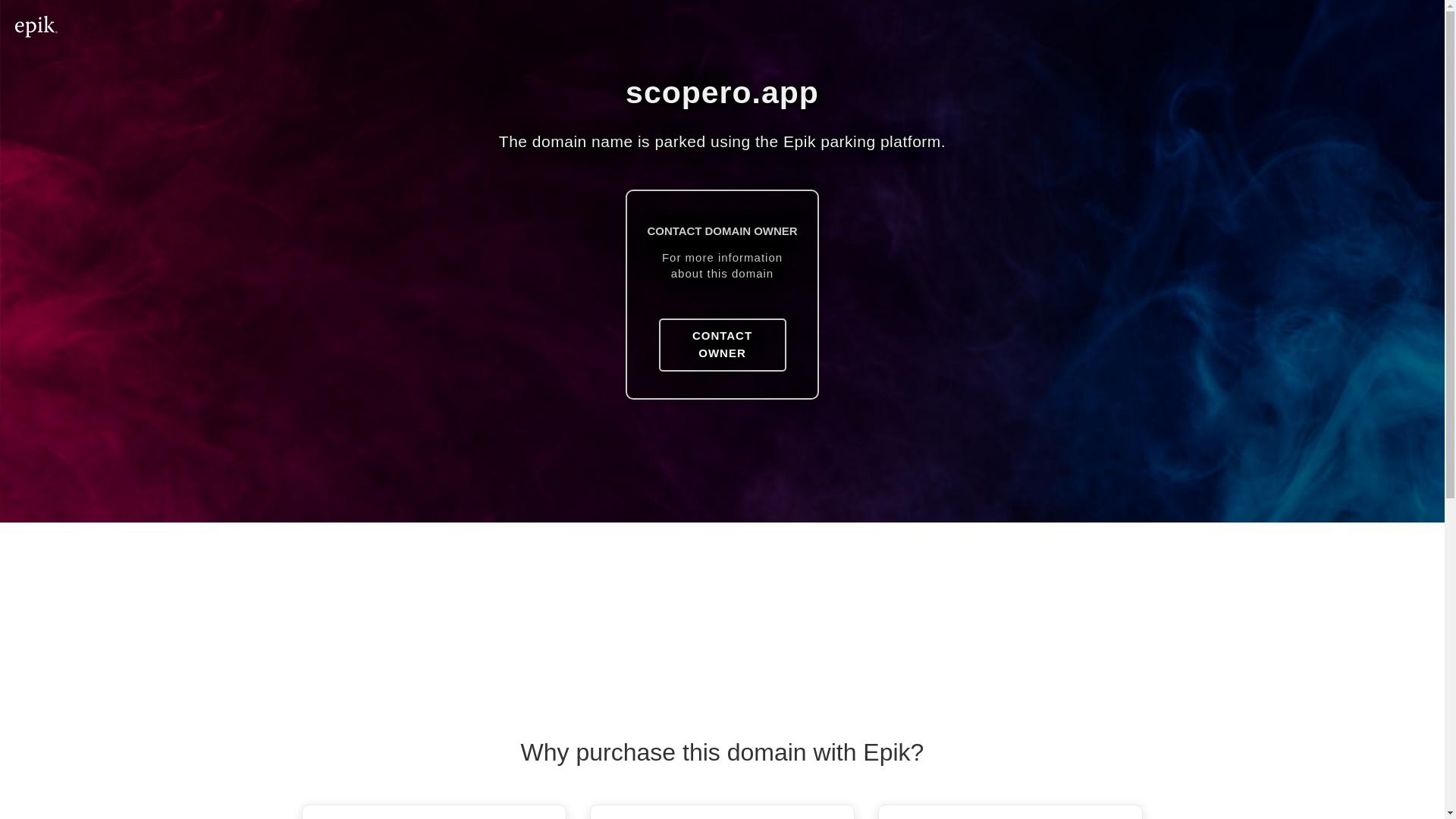 website screenshot of https://scopero.app/