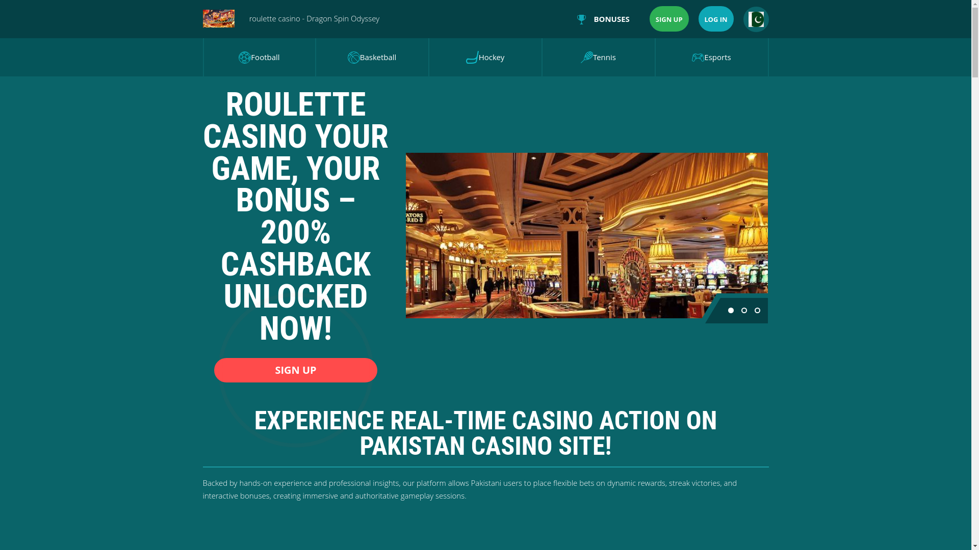 website screenshot of https://roulettecasinom.com/
