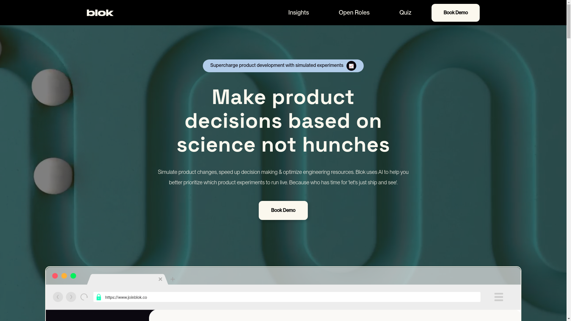 website screenshot of https://joinblok.store/
