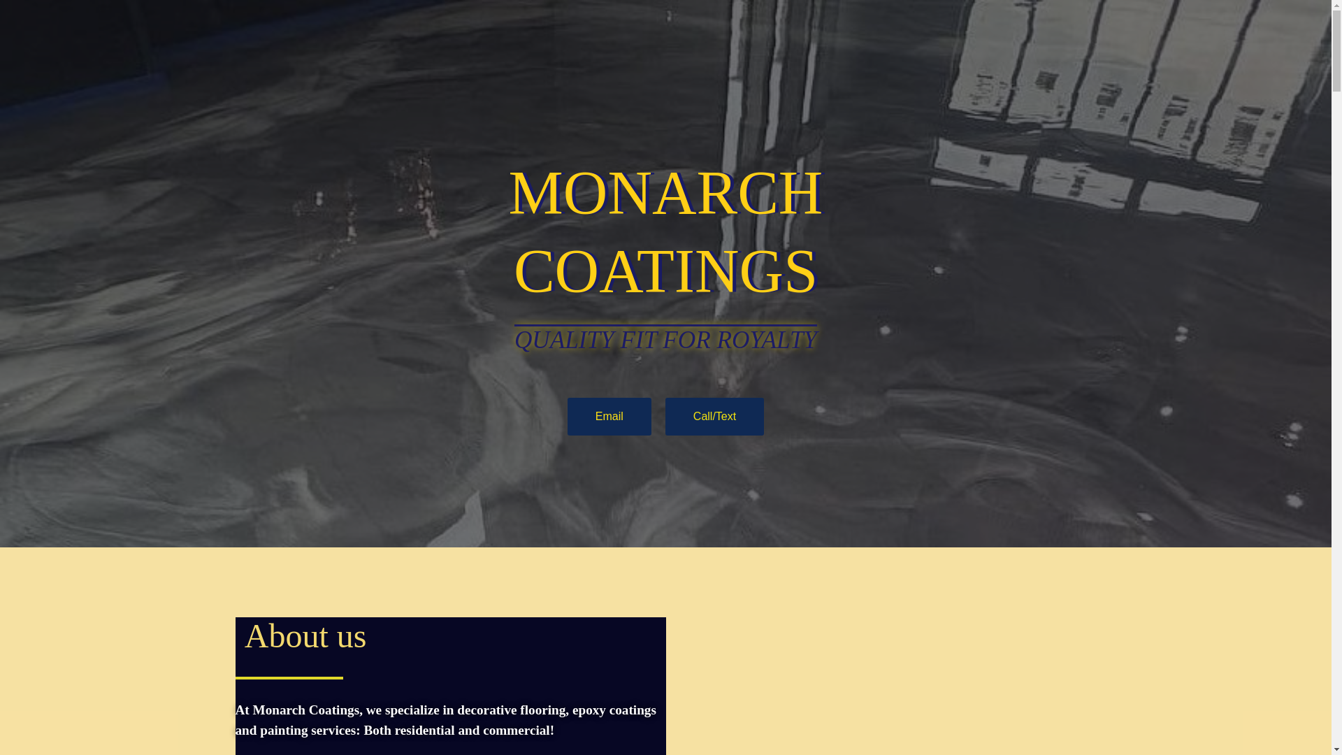 website screenshot of https://monarchcoatingstx.com/