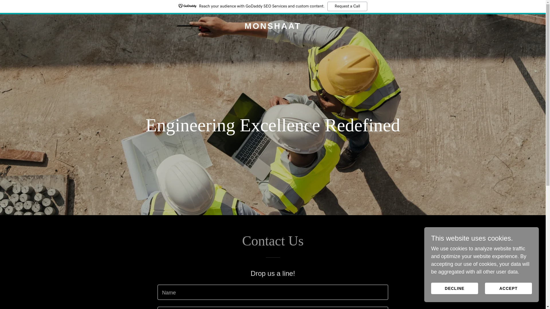 website screenshot of https://monshaat-eg.com/