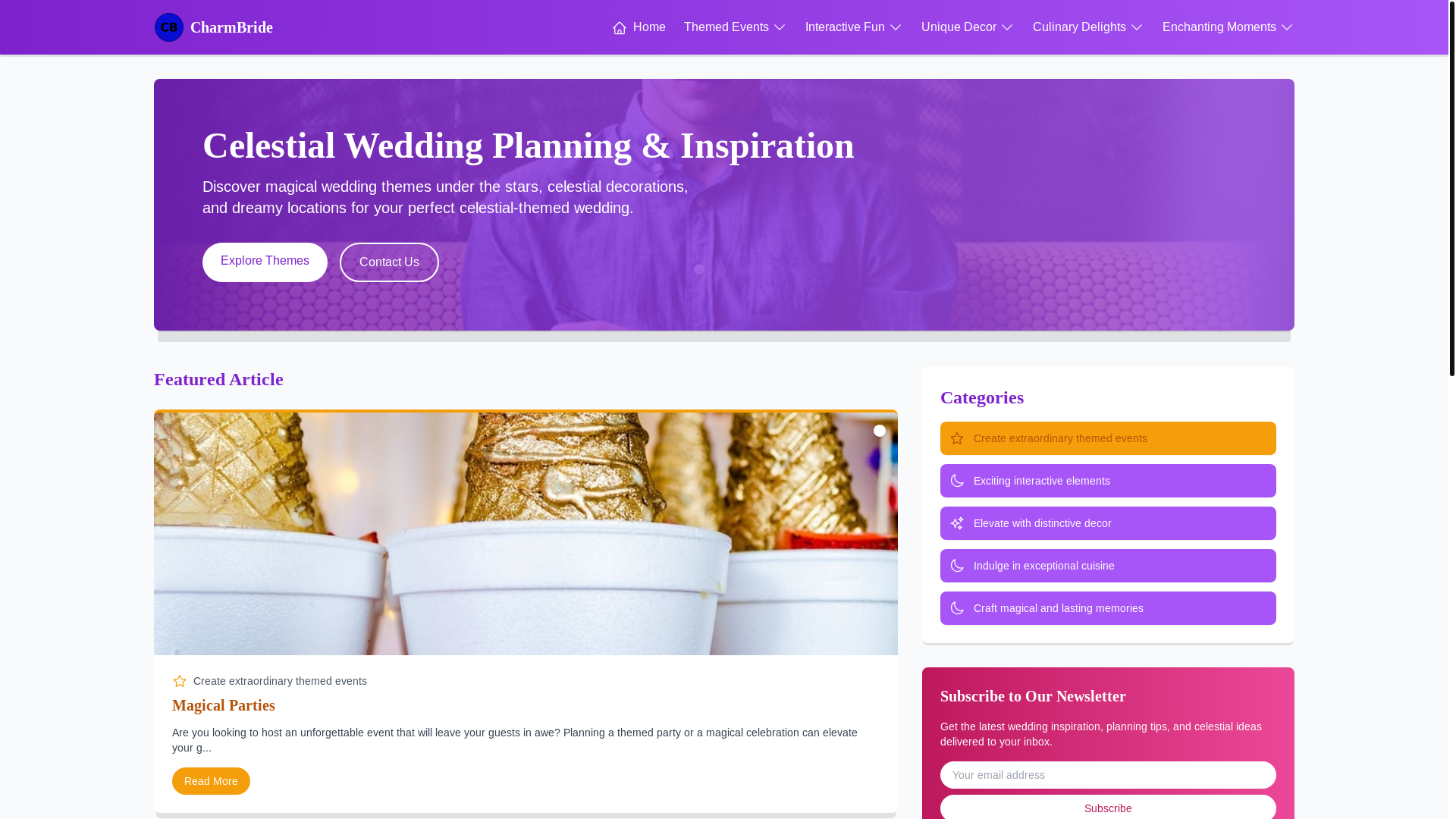 website screenshot of https://bridalchoice.beauty/