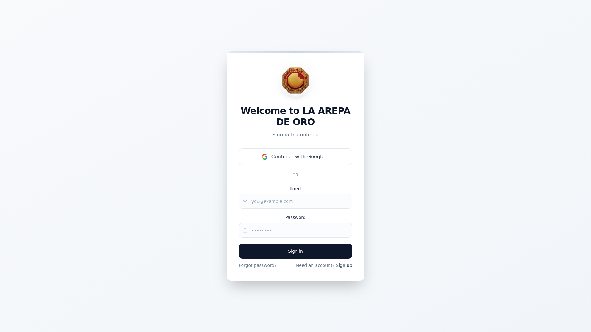 website screenshot of https://laarepadeoro.com/