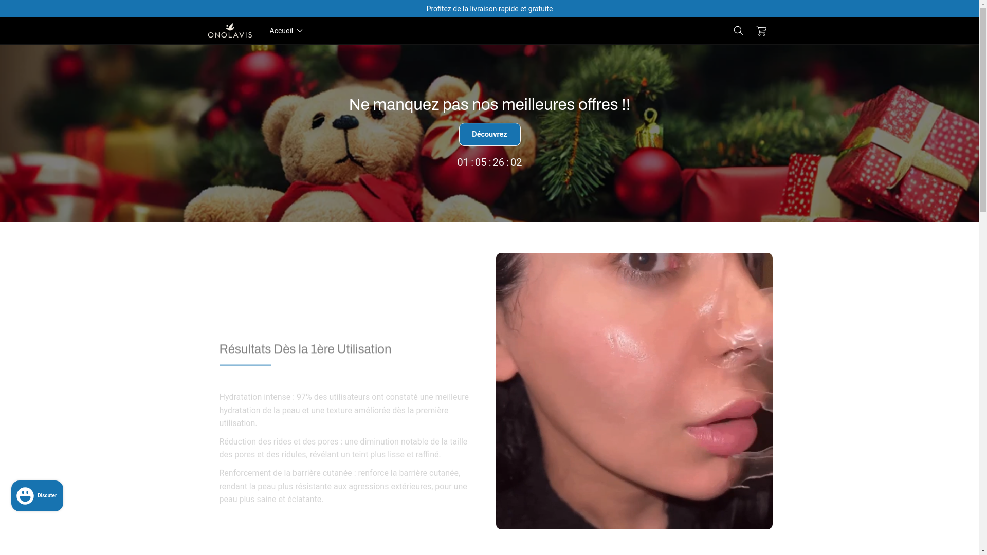 website screenshot of https://onolavis.com/
