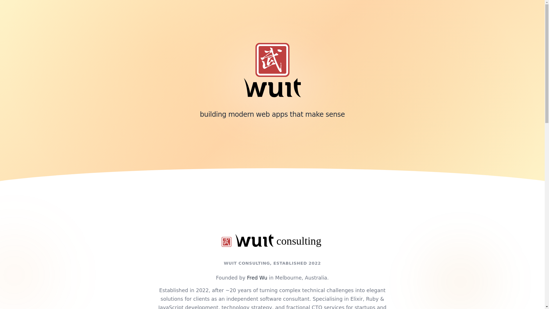 website screenshot of https://wuit-landing.pages.dev/