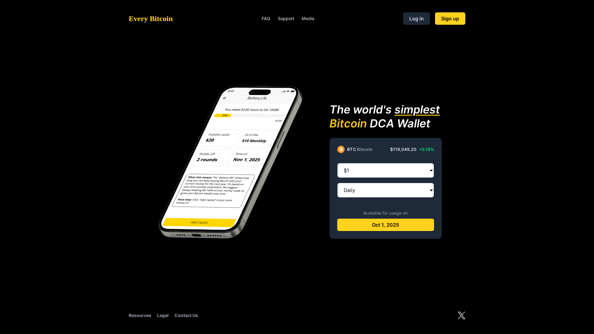 website screenshot of https://everybitcoin-web-avv.pages.dev/
