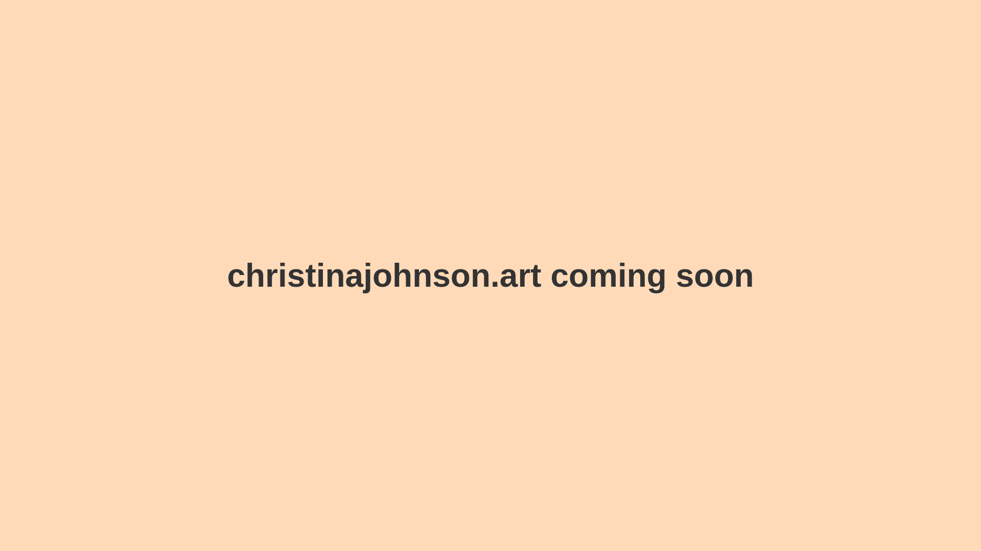 website screenshot of https://christinajohnson.art/