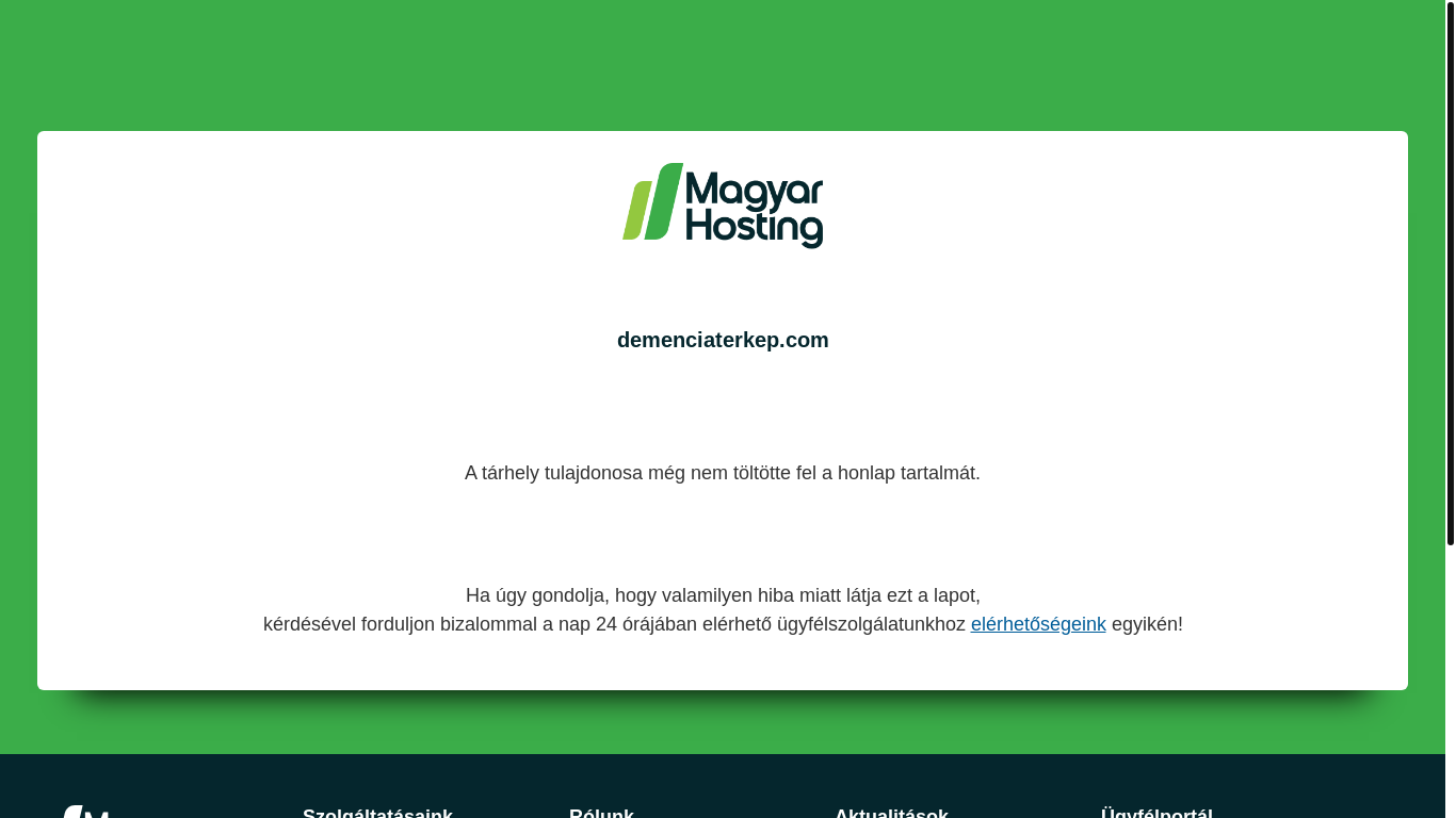 website screenshot of https://demenciaterkep.com/